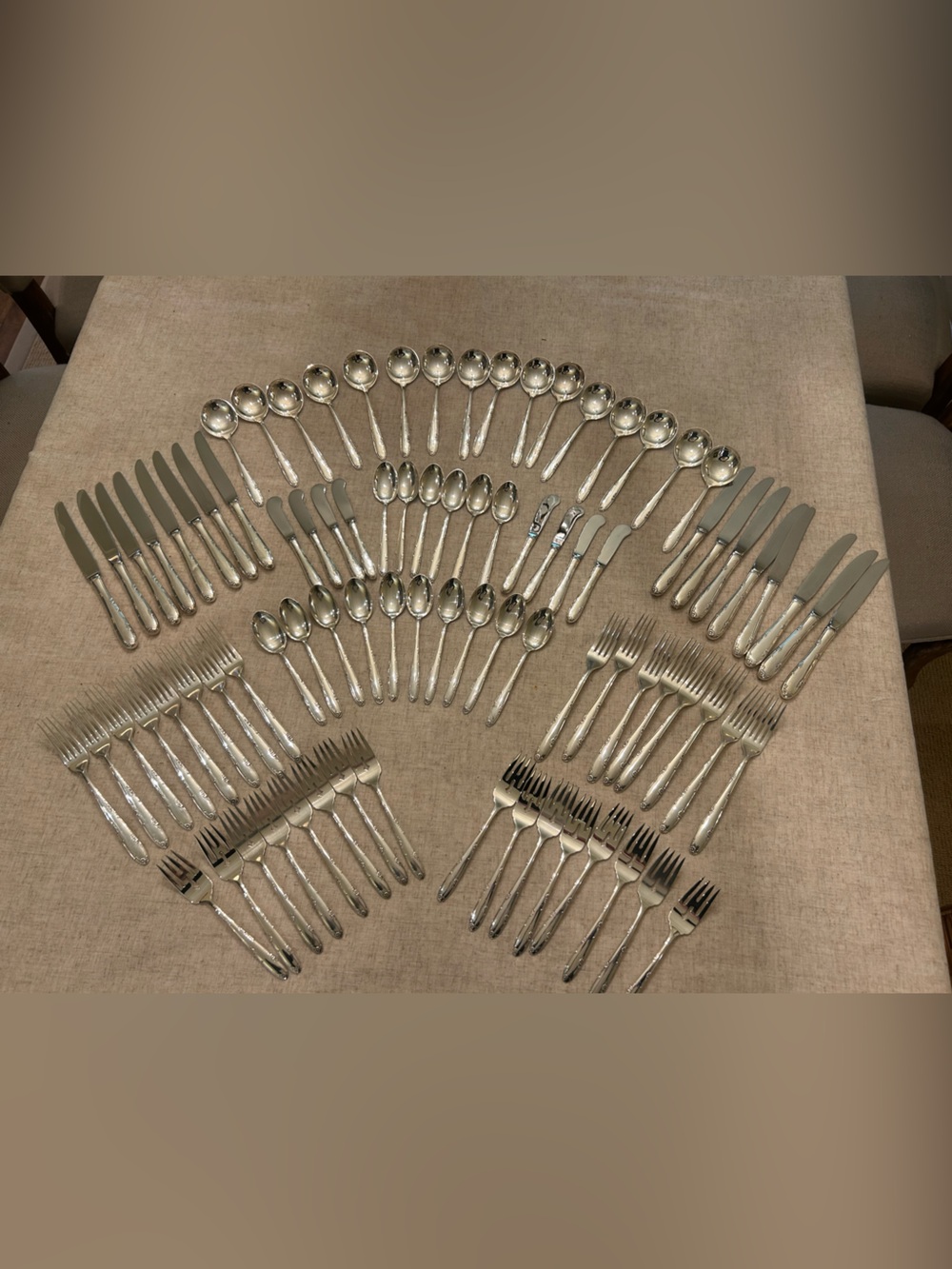 Vintage Sterling Silver Towle Madeira  Flatware 104 pieces. Service for 16❤️
